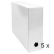 Exacompta Iderama - Archivo de caja - ancho de la espina: 90 mm - para A4 - capacidad: 800 hojas - blanco