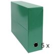 Exacompta Iderama - Maleta de transferencia - ancho de la espina: 90 mm - para A4 - capacidad: 800 hojas - verde oscuro