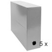Exacompta Iderama - Archivo de caja - ancho de la espina: 90 mm - para A4 - capacidad: 800 hojas - gris