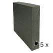 Exacompta Economical - Maleta de transferencia - ancho de la espina: 50 mm - para A4, 240 x 320 mm - capacidad: 400 hojas - verde oscuro
