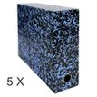 Exacompta Annonay - Archivo de caja - ancho de la espina: 90 mm - para A4 - capacidad: 800 hojas - azul