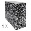 Exacompta Annonay - Archivo de caja - ancho de la espina: 120 mm - para A4 - capacidad: 1000 hojas - blanco