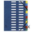 Exacompta Nature Future Harmonika - Carpeta clasificadora - ampliable - 24 compartimentos - azul