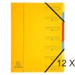 Exacompta Nature Future - Carpeta clasificadora - 7 piezas - para A4 - con pestañas - amarillo moteado