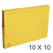 Exacompta Forever - Cartera de documentos - para A4, 240 x 320 mm - capacidad: 200 hojas - amarillo (paquete de 10)