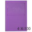 Exacompta Forever - Carpeta con corte cuadrado - para A4 - capacidad: 80 hojas - púrpura (paquete de 100)