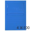 Exacompta Forever - Carpeta con corte cuadrado - para A4 - capacidad: 80 hojas - azul oscuro (paquete de 100)