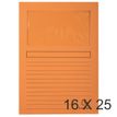 Exacompta Forever - Carpeta en forma de L - ancho de la espina: 0.5 mm - para A4 - capacidad: 50 hojas - naranja (paquete de 25)