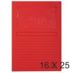 Exacompta Forever - Carpeta en forma de L - ancho de la espina: 0.5 mm - para A4 - capacidad: 50 hojas - rojo tintado (paquete de 25)