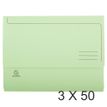 Exacompta Nature Future - Cartera de documentos - para A4, 240 x 320 mm - capacidad: 300 hojas - verde (paquete de 50)