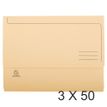 Exacompta SUPER - Cartera de documentos - ampliable - para A4 - capacidad: 300 hojas - beige (paquete de 50)
