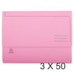 Exacompta Nature Future - Cartera de documentos - para A4, 240 x 320 mm - capacidad: 300 hojas - rosa (paquete de 50)