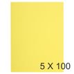 Exacompta Forever Flash 220 - Carpeta con corte cuadrado - para A4 - capacidad: 200 hojas - amarillo canario (paquete de 100)