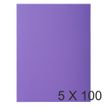 Exacompta Nature Future Bahia 220 - Carpeta con corte cuadrado - para A4 - capacidad: 200 hojas - morado oscuro (paquete de 100)