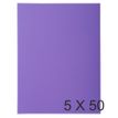 Exacompta ROCK"S - Carpeta de una solapa - para A4 - capacidad: 200 hojas - morado oscuro (paquete de 50)