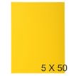 Exacompta ROCK"S - Carpeta de una solapa - para A4 - capacidad: 200 hojas - limón (paquete de 50)