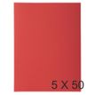Exacompta ROCK"S - Carpeta de una solapa - para A4 - capacidad: 200 hojas - rojo (paquete de 50)