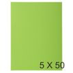 Exacompta ROCK"S - Carpeta de una solapa - para A4 - capacidad: 200 hojas - verde (paquete de 50)