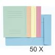 Exacompta Nature Future Jura 250 - Carpeta de 3 solapas - para A4 - capacidad: 200 hojas - colores variados (paquete de 50)