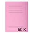 Exacompta Nature Future Jura 250 - Carpeta de 3 solapas - para A4 - capacidad: 200 hojas - rosa (paquete de 50)