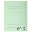 Exacompta Nature Future Jura 250 - Carpeta de 3 solapas - para A4 - capacidad: 200 hojas - verde (paquete de 50)