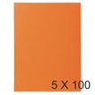 Exacompta Nature Future Jura 250 - Carpeta con corte cuadrado - para A4 - capacidad: 200 hojas - naranja (paquete de 100)