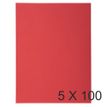 Exacompta Nature Future Jura 250 - Carpeta con corte cuadrado - para A4 - capacidad: 200 hojas - rojo (paquete de 100)