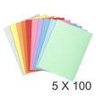 Exacompta Nature Future Jura 160 - Carpeta con corte cuadrado - para A4 - capacidad: 200 hojas - surtido moteado (paquete de 100)