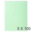 Exacompta Nature Future Jura 160 - Carpeta con corte cuadrado - para A4 - capacidad: 200 hojas - verde claro (paquete de 100)
