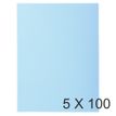 Exacompta Nature Future Jura 160 - Carpeta con corte cuadrado - para A4 - capacidad: 200 hojas - azul claro (paquete de 100)