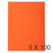 Exacompta Forever - Carpeta con corte cuadrado - para A4 - capacidad: 200 hojas - naranja (paquete de 100)