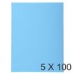 Exacompta Forever Foldyne 250 - Carpeta con corte cuadrado - para A4 - capacidad: 200 hojas - azul oscuro (paquete de 100)