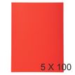 Exacompta Forever Foldyne 250 - Carpeta con corte cuadrado - para A4 - capacidad: 200 hojas - rojo (paquete de 100)
