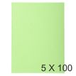 Exacompta Forever Foldyne 180 - Carpeta con corte cuadrado - para A4 - capacidad: 200 hojas - verde suave (paquete de 100)