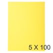 Exacompta Forever - Carpeta con corte cuadrado - para Folio - capacidad: 200 hojas - amarillo (paquete de 100)