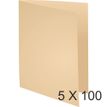 Exacompta Forever Foldyne 180 - Carpeta con corte cuadrado - para A4 - capacidad: 200 hojas - crema (paquete de 100)