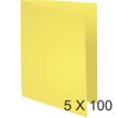 Exacompta Forever Foldyne 180 - Carpeta con corte cuadrado - para A4 - capacidad: 200 hojas - amarillo canario (paquete de 100)