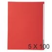 Exacompta Forever Foldyne 180 - Carpeta con corte cuadrado - para A4 - capacidad: 200 hojas - rojo (paquete de 100)