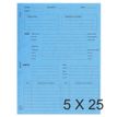 Exacompta - Carpeta con corte cuadrado - para 220 x 310 mm - capacidad: 200 hojas - turquesa (paquete de 25)
