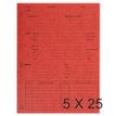 Exacompta - Carpeta con corte cuadrado - para 220 x 310 mm - capacidad: 200 hojas - rojo (paquete de 25)