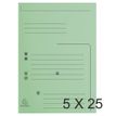 Exacompta SUPER "Contact" - Carpeta de 2 solapas - para A4 - capacidad: 200 hojas - verde claro (paquete de 25)