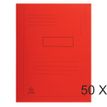Exacompta Forever - Carpeta de 2 solapas - ancho de la espina: 2 mm - para A4 - capacidad: 200 hojas - rojo (paquete de 50)