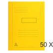 Exacompta Forever - Carpeta de 2 solapas - ancho de la espina: 2 mm - para A4 - capacidad: 200 hojas - amarillo (paquete de 50)