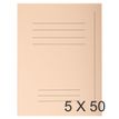 Exacompta Forever - Carpeta con corte cuadrado - para A4 - capacidad: 200 hojas - crema (paquete de 50)