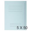 Exacompta Forever - Carpeta con corte cuadrado - para A4 - capacidad: 200 hojas - azul claro (paquete de 50)