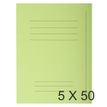 Exacompta Forever - Carpeta con corte cuadrado - para A4 - capacidad: 200 hojas - verde suave (paquete de 50)