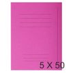 Exacompta Forever - Carpeta con corte cuadrado - para A4 - capacidad: 200 hojas - fucsia (paquete de 50)