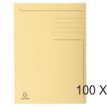 Exacompta Forever - Carpeta de 3 solapas - ancho de la espina: 2 mm - para A4 - capacidad: 200 hojas - crema