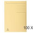 Exacompta Forever - Carpeta de 3 solapas - ancho de la espina: 2 mm - para Folio - capacidad: 200 hojas - crema