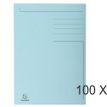 Exacompta Forever - Carpeta de 3 solapas - ancho de la espina: 2 mm - para Folio - capacidad: 200 hojas - azul claro